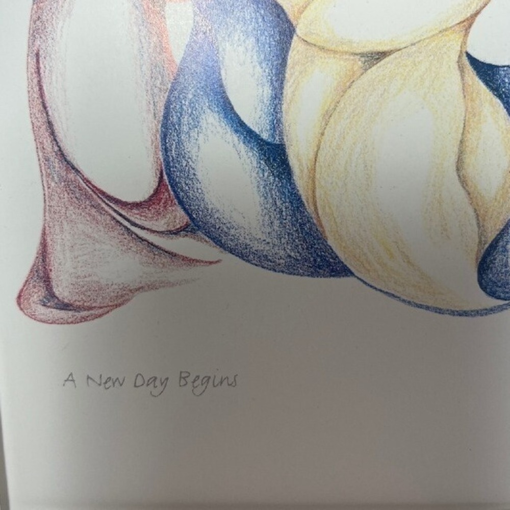 Daphne Odjig Canadian Indian A New Day Begins Card Series‎ Signed Colored 9"x6" - Picture 5 of 5